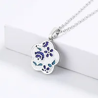 Nouveau Collier 2026 pour Femme, Pendentif Fleur Tendance, Bijou Émaillé Fait Main, Chaîne de Clavicule Mariage Mariée, Chaîne de Pull pour Femme 4