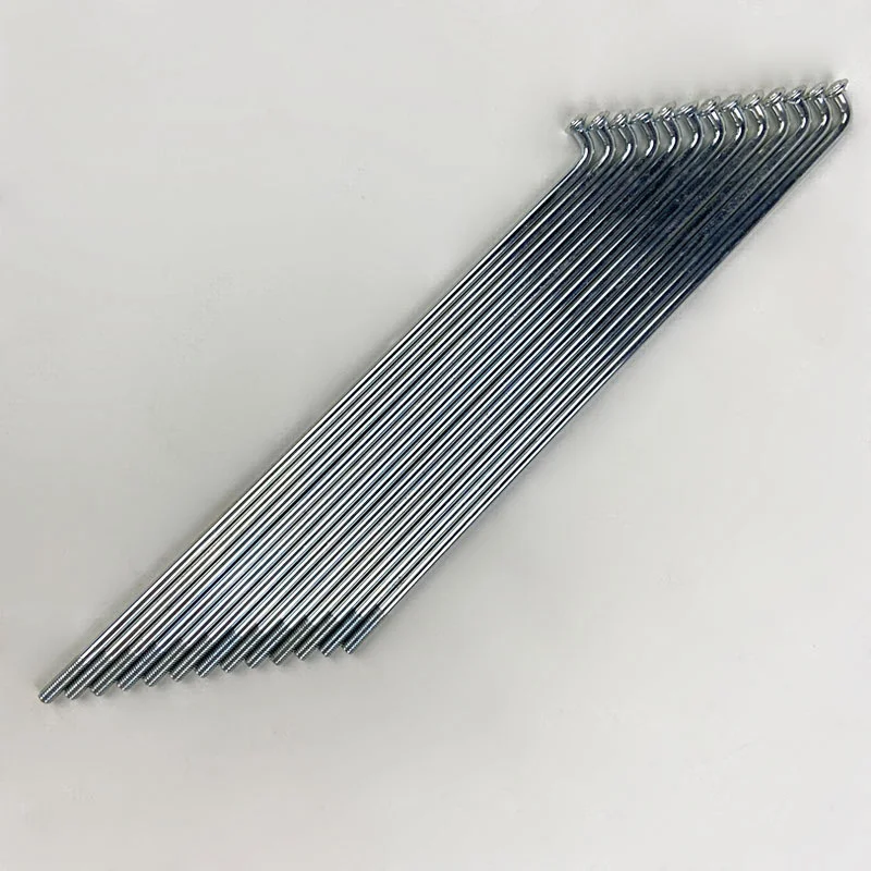 20pcs Electric Bike Spokes 12G Diameter 2.5mm Length 45-305mm Spokes J-Bend Steel For Tricycle Wheel Accessories