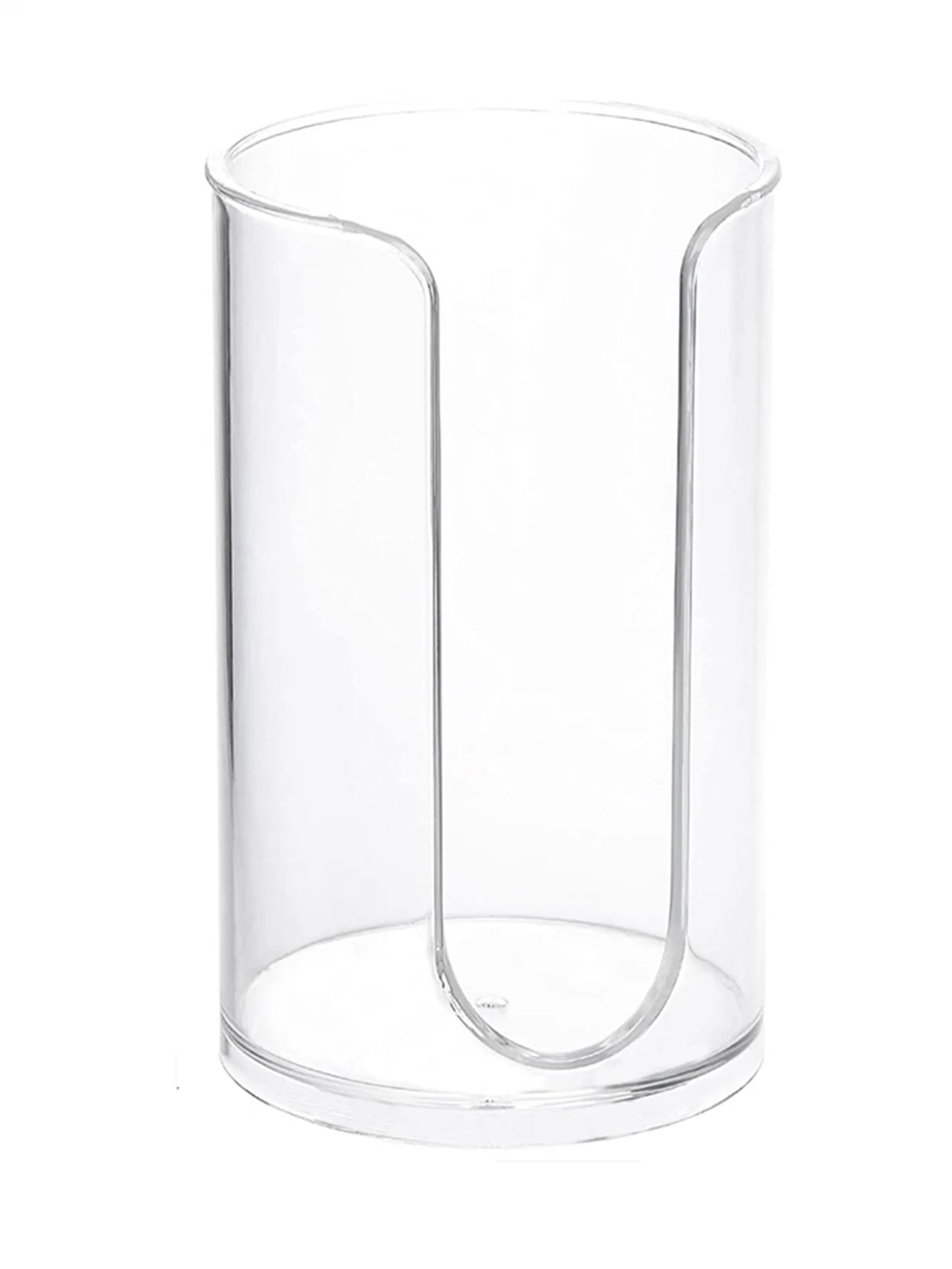 Acrylic Transparent Disposable Paper Cup Holder Cosmetic Cotton Storage Rack Bathroom Guest Room Counter Mouthwash Cup Holder