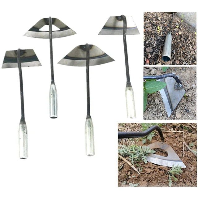 Hardened Hollow Hoe Garden Hoe Weeders Labor-saving Weeding Loosening Farming Tools Planting Rake Hoe Garden Hand Tools 2