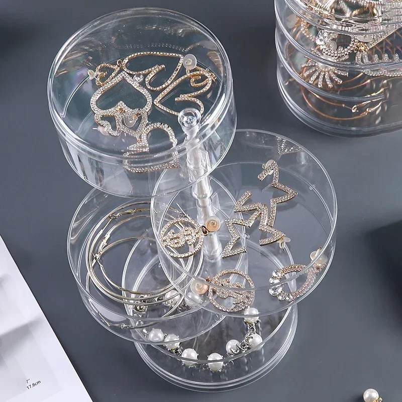 1pc-Multi-Layer Rotary jewelry storage box