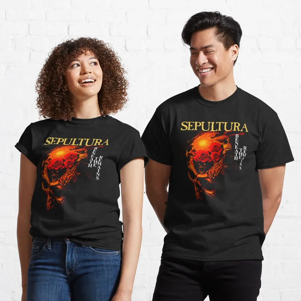 

Футболка Sepultura Классическая для парней, футболка унисекс, летняя Классическая футболка с рисунком аниме, футболки для мужчин, женская одежда, футболки с коротким рукавом