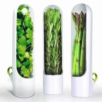 Herb Saver Storage Container Fresh Herb Keeper Vanilla Vegetables Fresh Preservation Bottle for Refrigerator Kitchen Gadgets 1