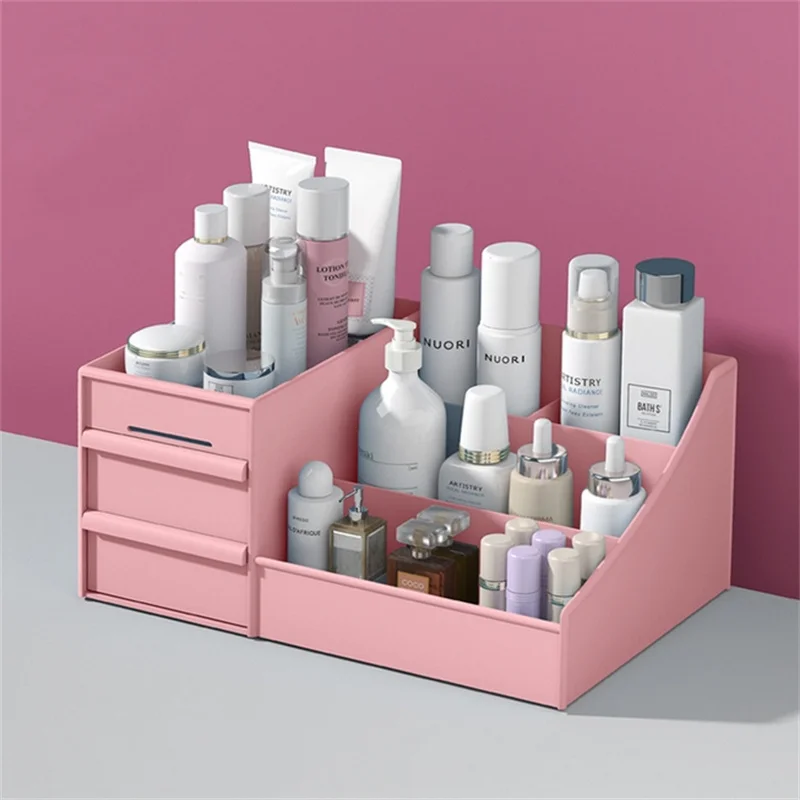 8 Pezzi Organizzatore per Cassetti, Scatola Portaoggetti Cassetti in Plastica, Scatola Portaoggetti per Organizer per Il Trucco Multifunzionale Lavabile, per Camera da Letto, Cassettiera (Bianca