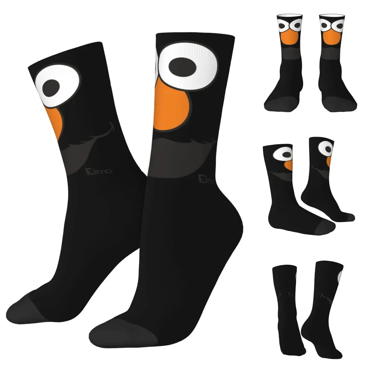 

SESAME Street Elmo cosy Unisex Socks,Hip Hop Happy 3D printing Socks,Street Style Crazy Sock