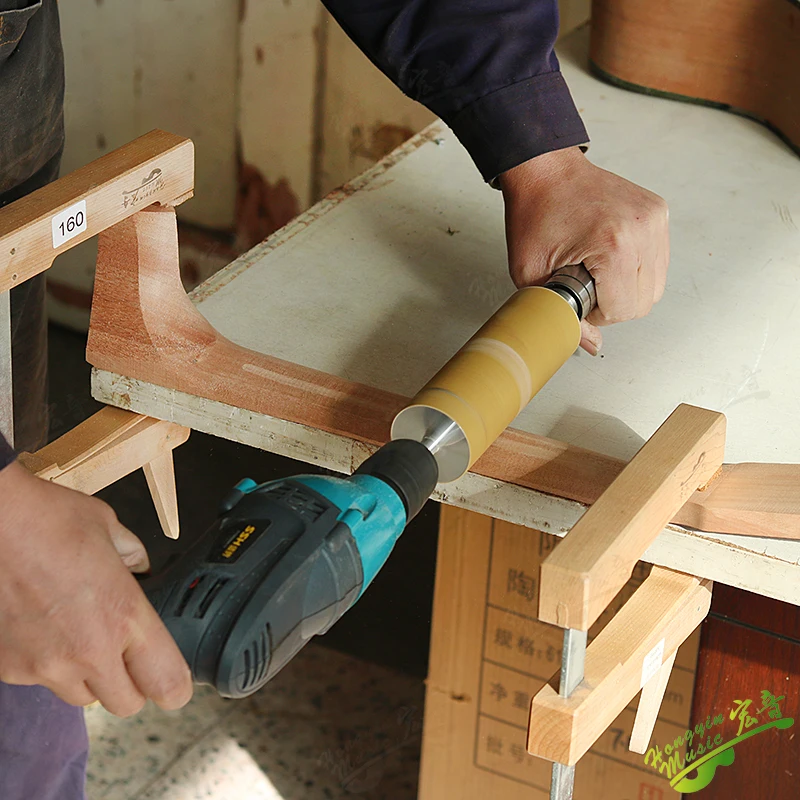 Non-powered hand sanding sanding shaft cylinder bar sanding shape folk bakelite guitar instrument making repair tools