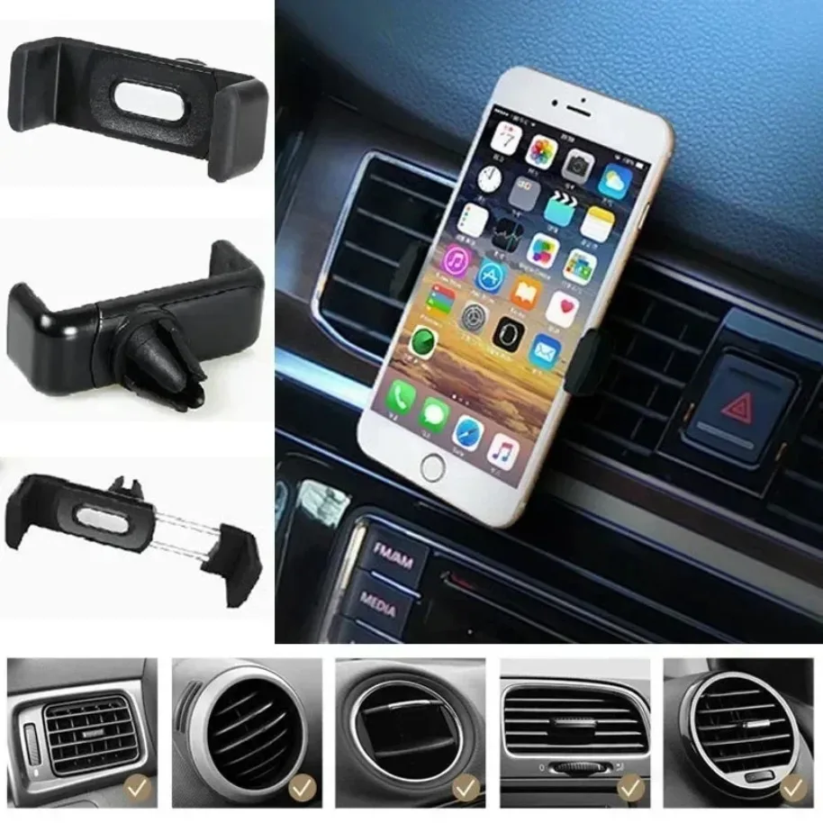 VIKEFON 360 Degree Rotatable 1/2pcs Car Mini Phone Holder Air Vent Mount Simple Navigation Bracket Universal Auto Phone Stand