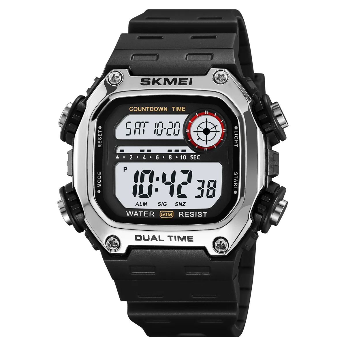 Unisex SKMEI Sport Waterproof Digital Wristwatch with Stopwatch and Alarm