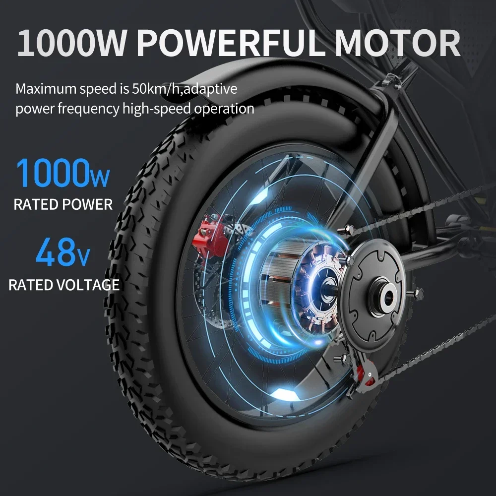 Ebike Ridstar Q20 Pro 2000W Dual Motor 40AH Dual Battery Top Speed 60KM/H 20*4Fat Tire Electric Bike Mountain Electric Bicycle