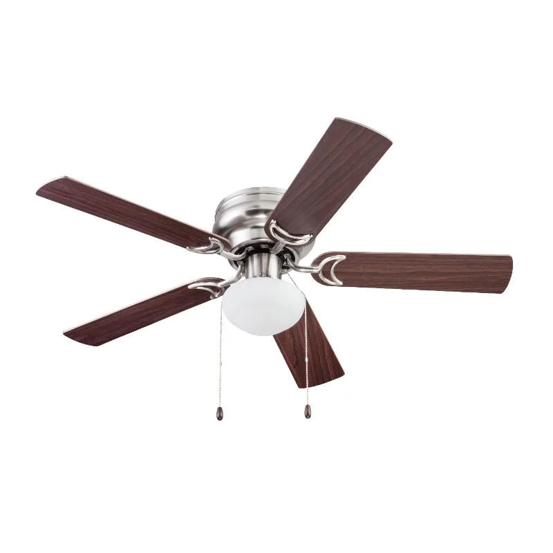 

Mainstays 44" Satin Nickel Hugger Ceiling Fan, 5-Blade