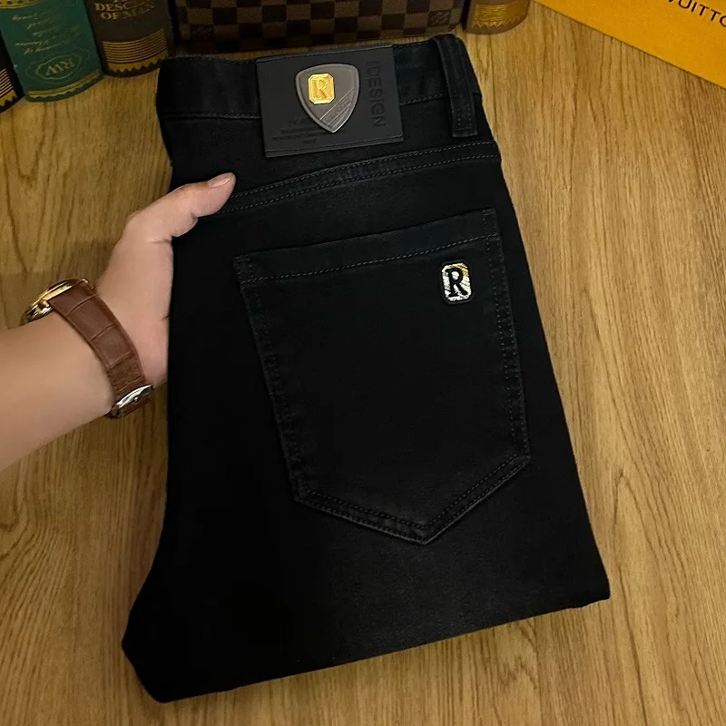 Новинка 2024, джинсовые брюки черного