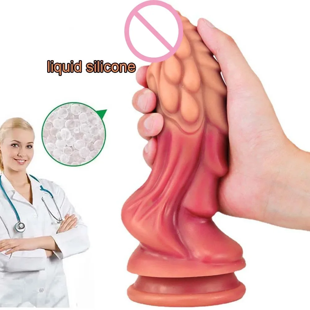 Luminous Monster Dildos for Women Adult Sex Toys Realistic Dildo with Suction Cup Gode Huge Silicone Fake Penis For Anal Toys