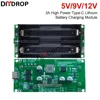 Type-C 15W 3A Fast Charge UPS Power Supply / 18650 Lithium Battery Charger Test Module DC-DC Step Up Booster Converter 5V 9V 12V 1