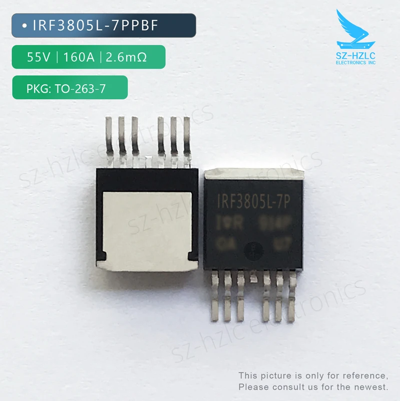

New Original Stock Good Price Mosfet Transistors IRF3805L-7PPBF 55V 160A 2.6mohm for SMD power amplifier