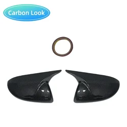 Painted Side Rearview Mirror Cover Wing Mirror Cap (Carbon fiber pattern)