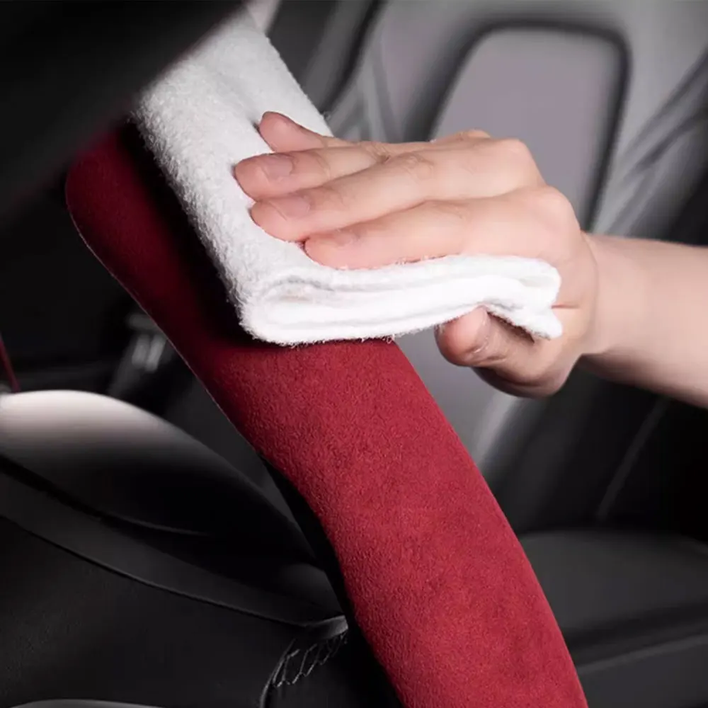 Steering Wheel Cover Universal 38cm Carbon Fiber Car Steering Wheel Cover Non-slip Card Cover Auto Steering Wheel Handle Booster Protective