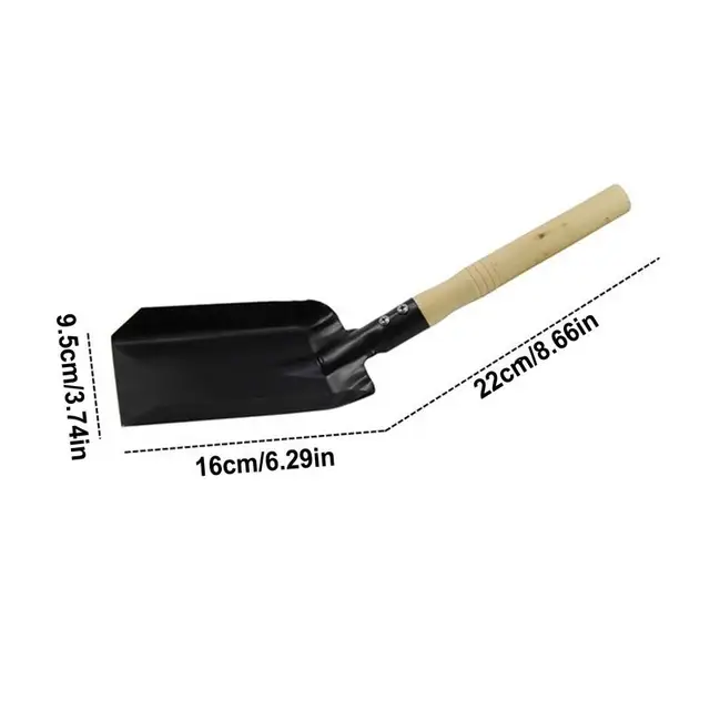 Gardening Shovel Iron Gardening Tool With Wooden Handle Heavy Duty Hand Shovel Multifunctional Digging Spade Durable Mud Shovel 6