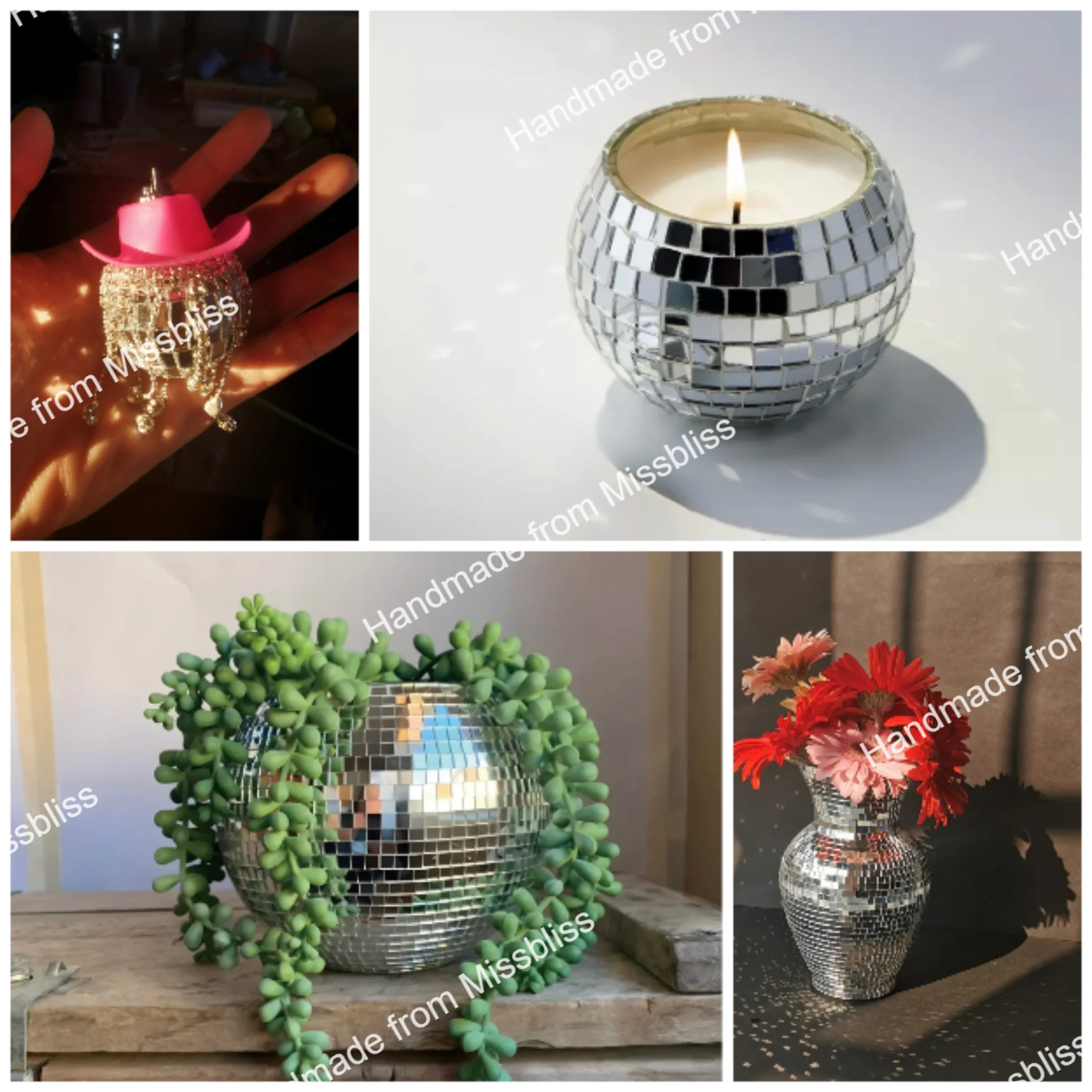 Description Picture 4 of itemMelting Disco Ball Wall Decor Maximalist Home Decor Interior Glitter Ball Light Reflected Eye-Catching Pop Art Modern Sculpture