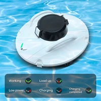 Robot Vacuum Cleaner for Pool Cordless 5000mAh Electric Rechargeable Robotic  Swimming Pool Cleaners Automatic Wireless 5