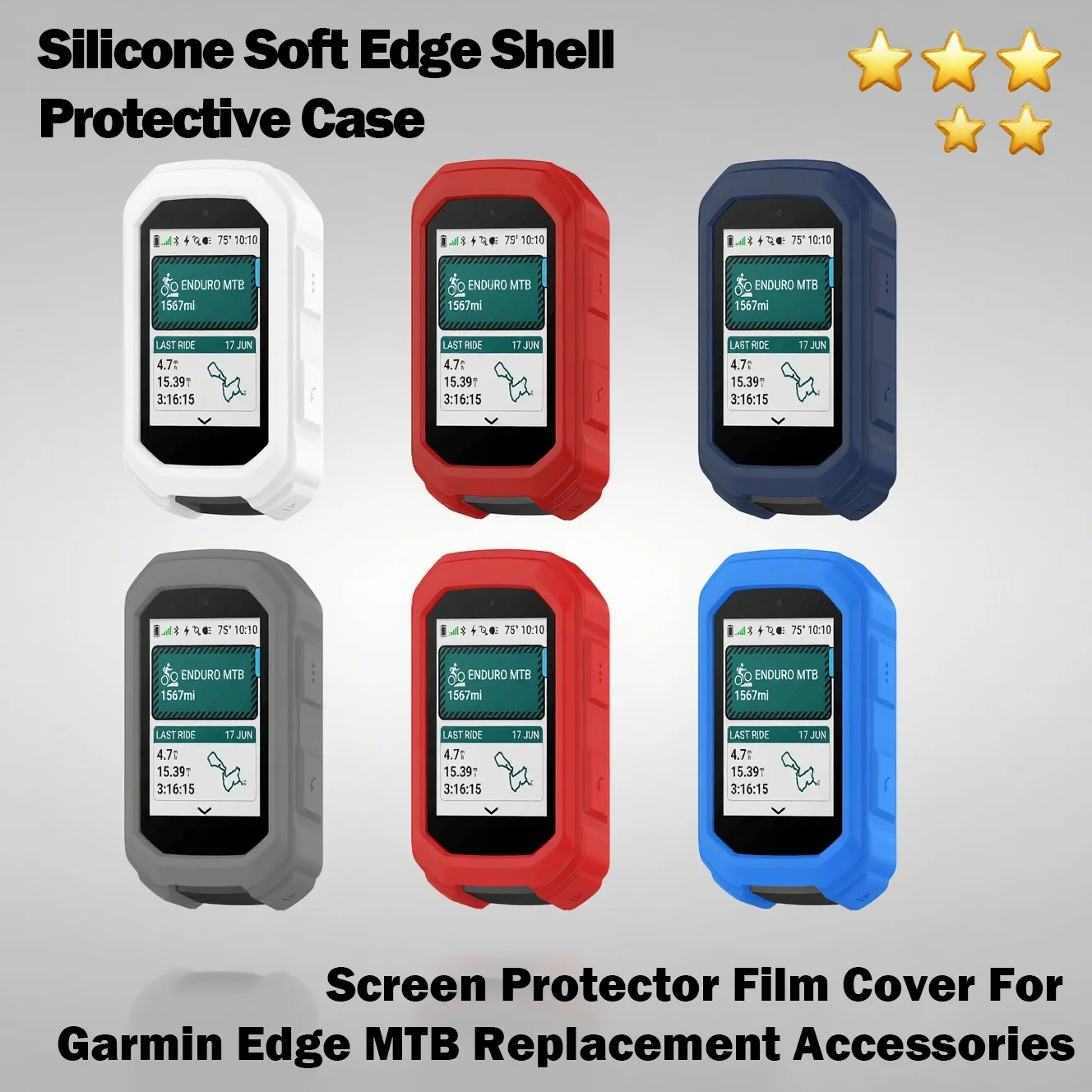 Silicone Soft Edge Protective Case with Screen Protector