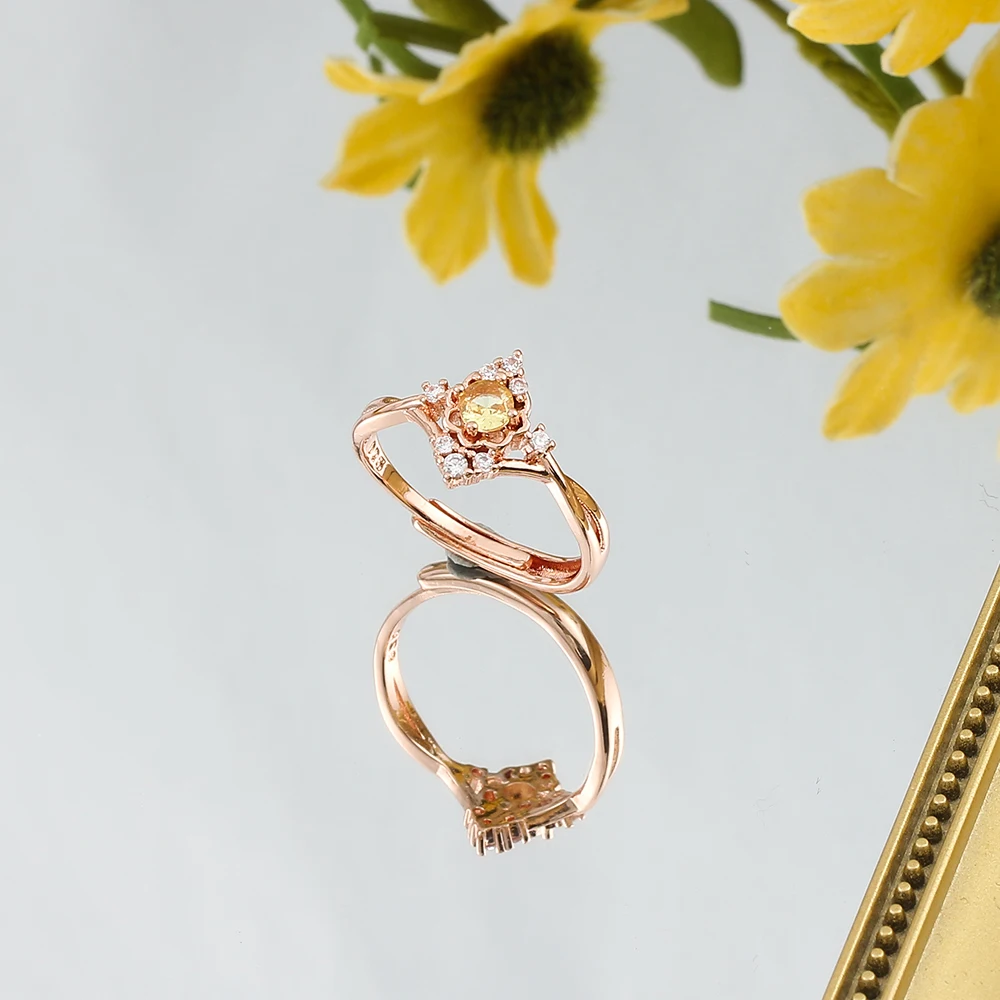 Beautiful Designer Gold rings for women | Floral design finger ring | –  Indian Designs