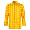Men'S Business Cardigan Plaid Shirt Slim Fit Long Sleeved Blouses Spring Summer Tops Slimming Button Up Blouse Top Ropa Hombre 2