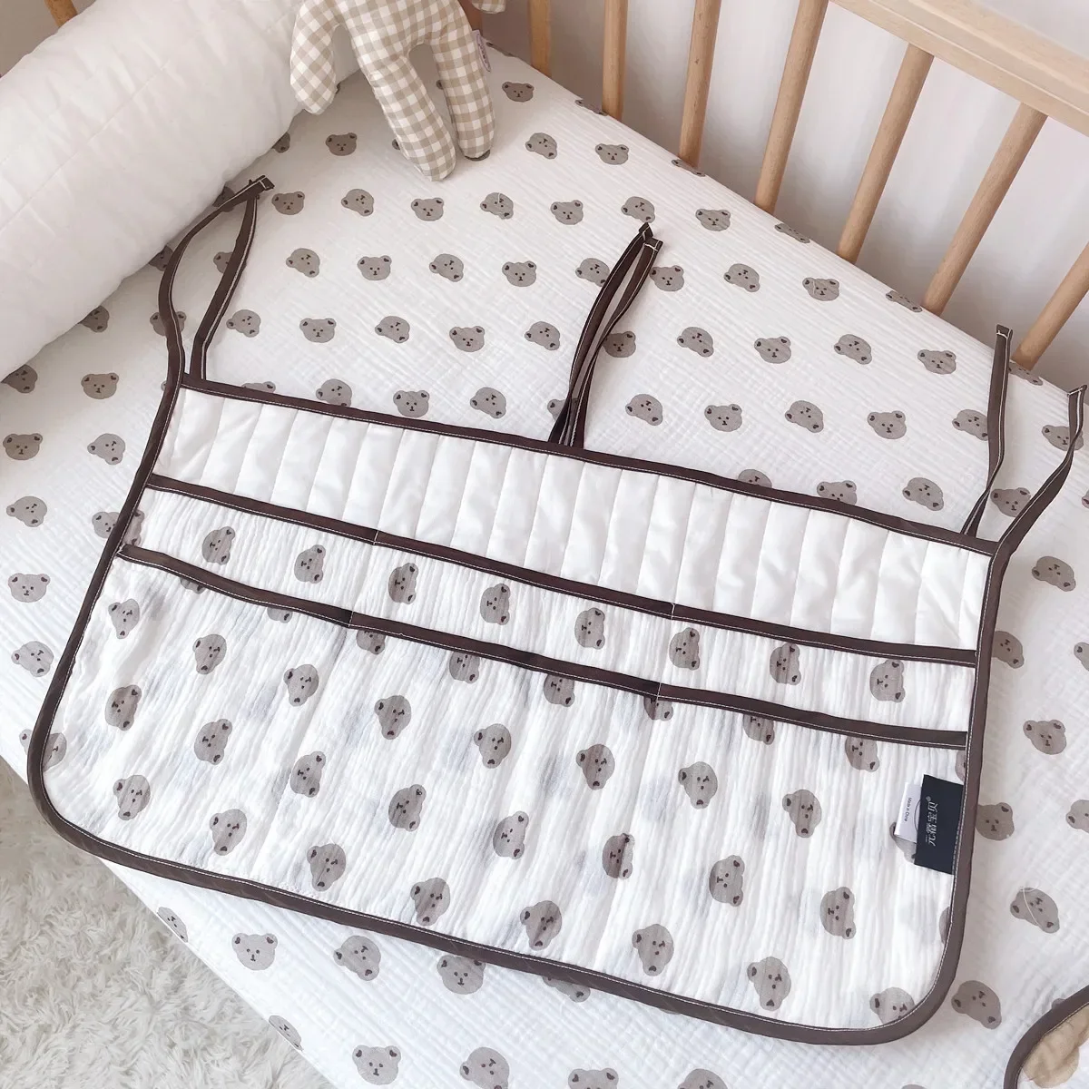 القطن الوليد سرير المنظم لعب سرير بيبي أكياس تخزين...