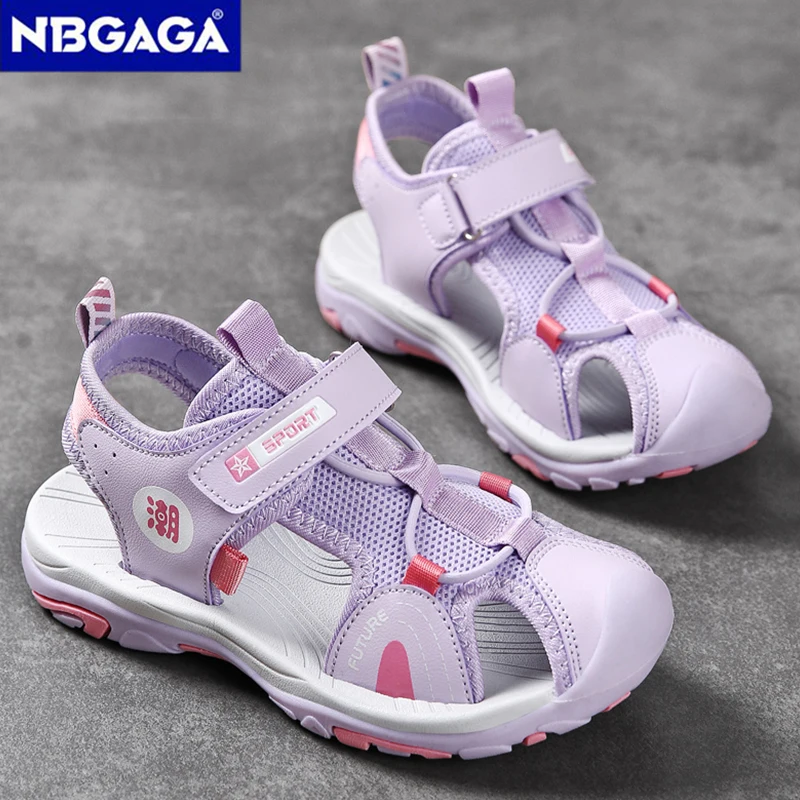 Kids Sandals Breathable Non Slip Beach Outdoor Summer Closed Toe children sandals
