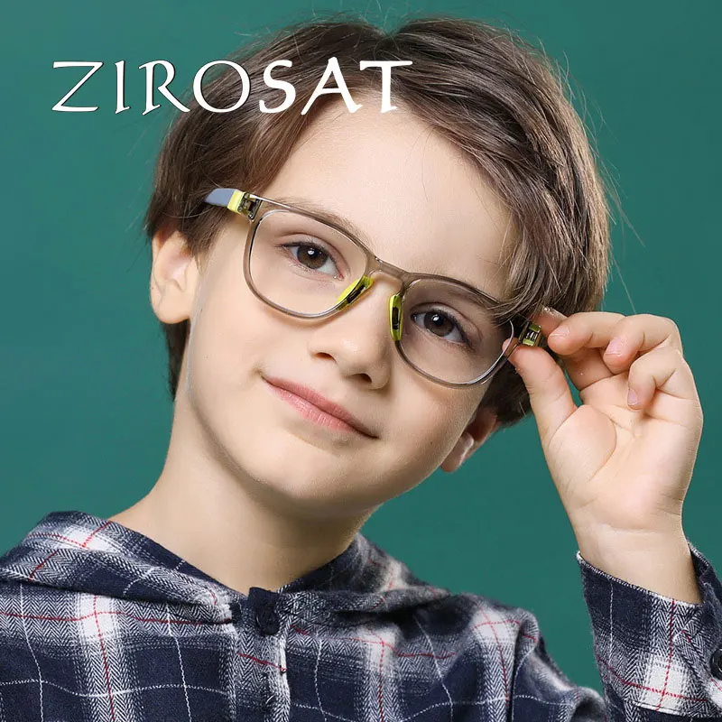 ZIROSAT YKF8509 إطار نظارات للأطفال للبنين والبنات نظارات أطفال جودة مرنة نظارات حماية تصحيح الرؤية