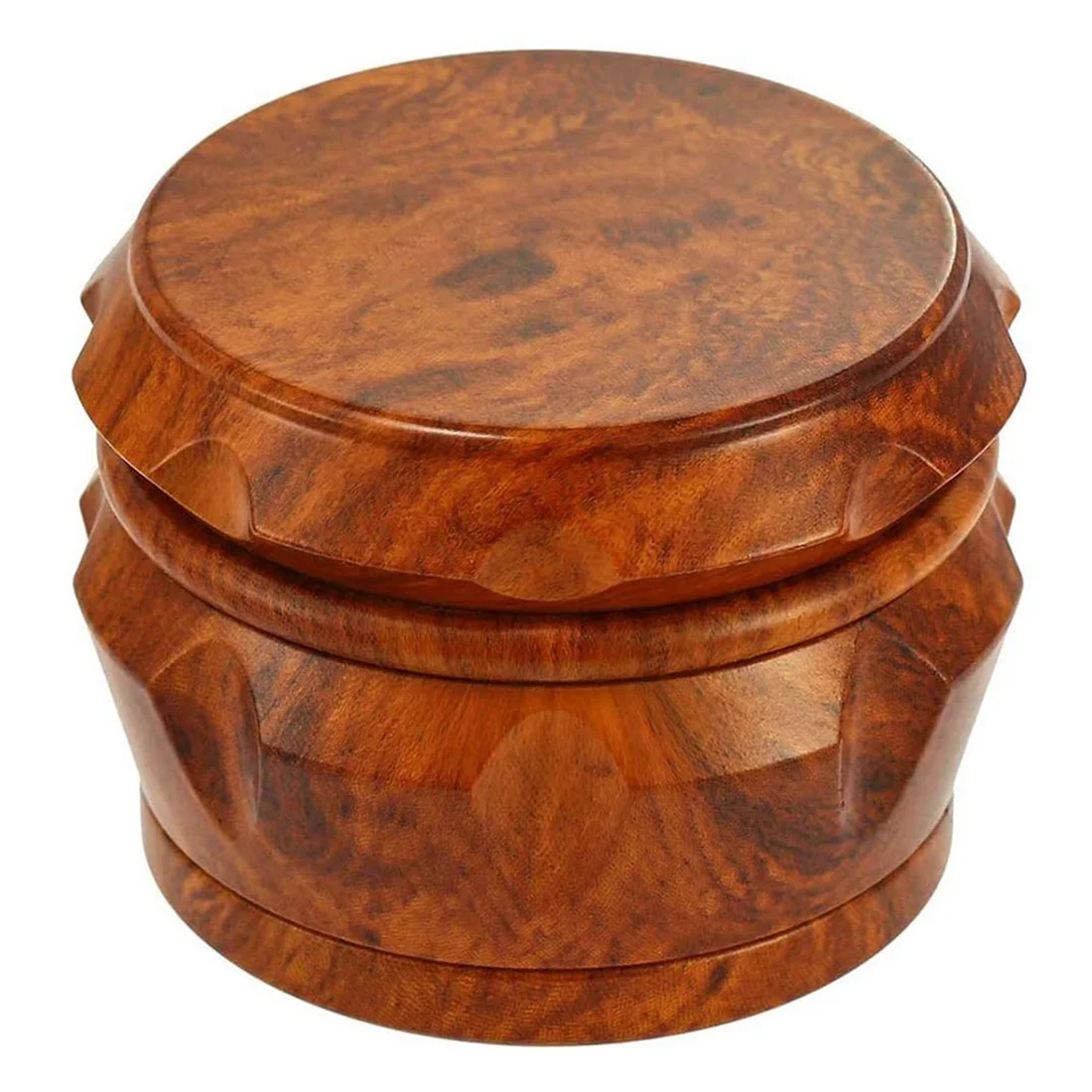 Wooden Grinder Large Capacity 4-Layer Grinder with Pollen Scraper Suitable for Home Kitchen Brown nut spice grinder herb grinder herb spice grinder