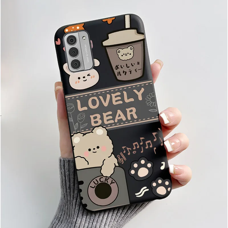 Silicone Soft Black Aesthetic Cute Cat Astronaut Phone Case Bumper Shell