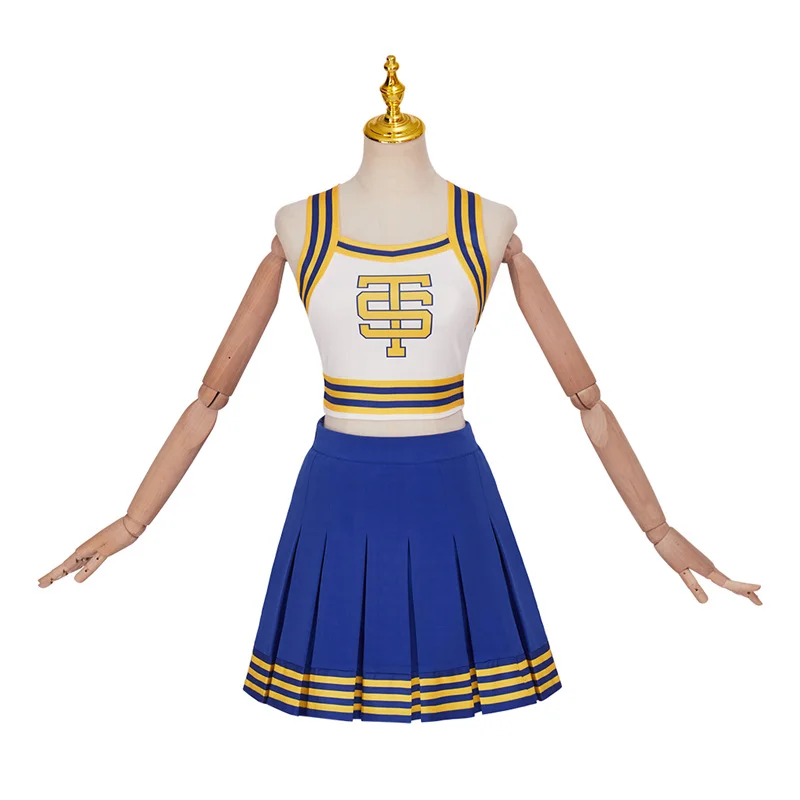 Taylor Cheerleader Uniform Shake It Off Blue White Cheerleading Outfit Costume Da Festa Di Halloween Per Ragazze Delle Scuole Superiori