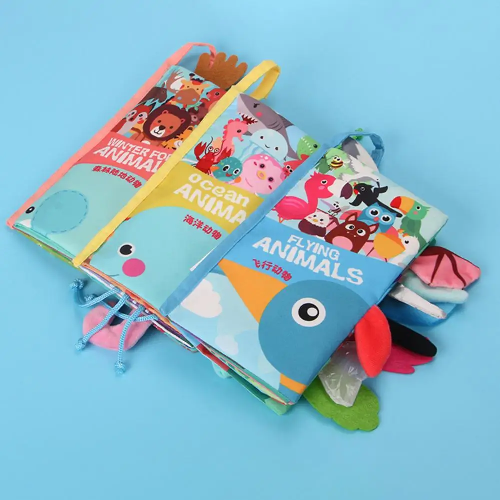 

Safe Washable Marine/Flying/ Infant Teething Cloth Book Sensory Toy Baby Shower Gift Baby Cloth Book Soft Cloth Book
