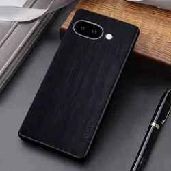 Custodia per telefono in pelle di lusso con motivo in bambù chic e finitura PU retro