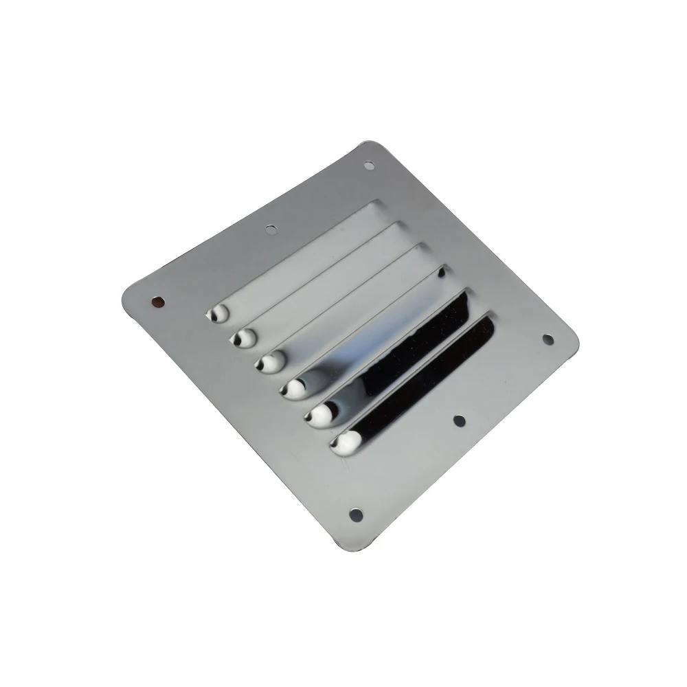 1PCS Square Vent Louvers Boat Marine 316 Stainless Steel Louvered Air Vent Cover