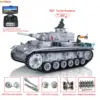 Heng Long 1/16 Snow FPV Camera 7.0 Customized Panzer III H RTR RC Tank 3849 Metal Wheels Gearbox Army BB Smoke Unit Toys TH17378 1