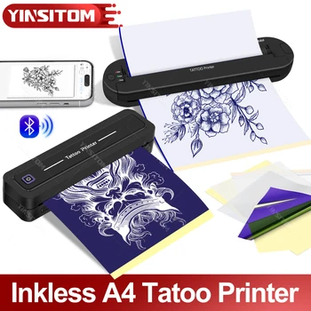 Macchina per trasferimento tatuaggi Stencil Dispositivo Copiatrice Stampante Disegno Strumenti termici per tatuaggi Foto Carta per trasferimento Copia per principianti