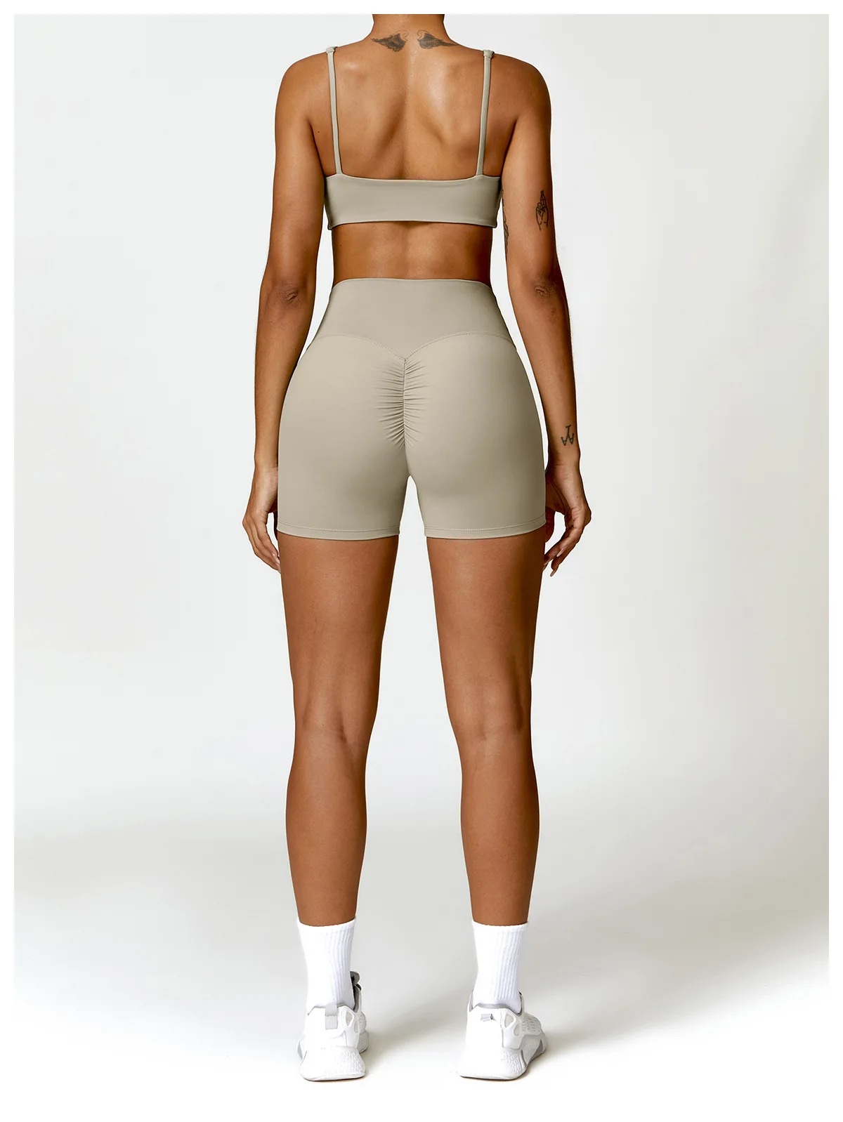 2PCS Women Tracksuit Yoga Set Sportswear Workout Athletic Wear Gym Legging Fitness Crop Top Long Sleeve Sports Suits Push Up