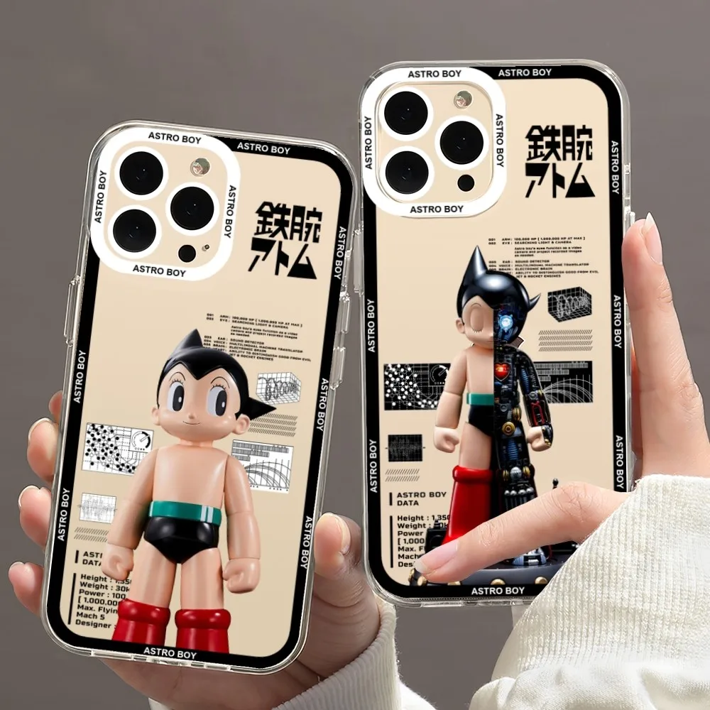 Custodia Per Telefono Astro Boy Cartoon Per Iphone 11 12 Mini 13 14 Pro Max Custodia Trasparente