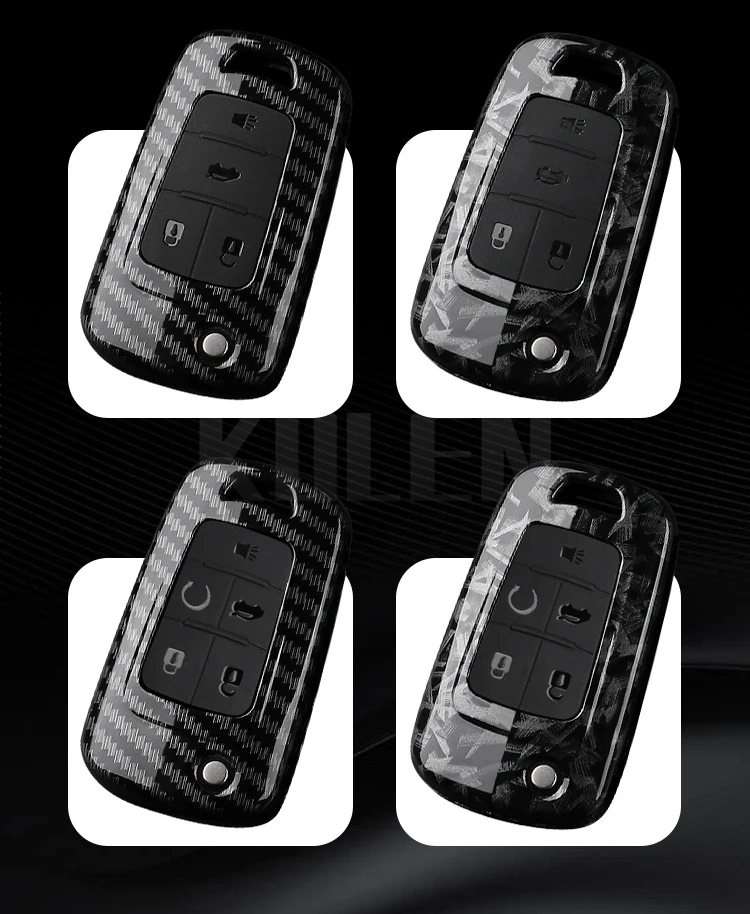 ABS Carbon Faser Stil Auto Schlüssel Fall Abdeckung Für Chevrolet Cruze Aveo Trax Segel Malibu Captiva Opel Vauxhall Astra J Corsa Insignia – Detail 5