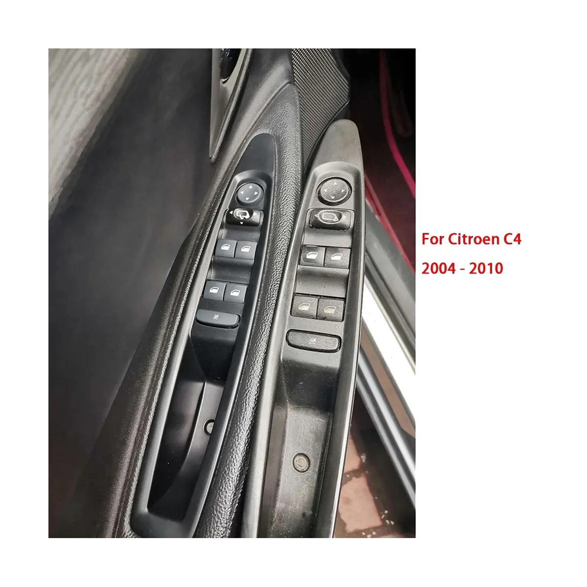6554.HA 마스터 파워 윈도우 컨트롤 스위치, 시트로엥 C4 2004-2010 용 자동차 윈도우 리프터 스위치, 수동 미러