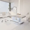 Heating 4 Motors Electric Control Luxury Massage Bed Cosmetic Spa Bed With Light And Chair 1