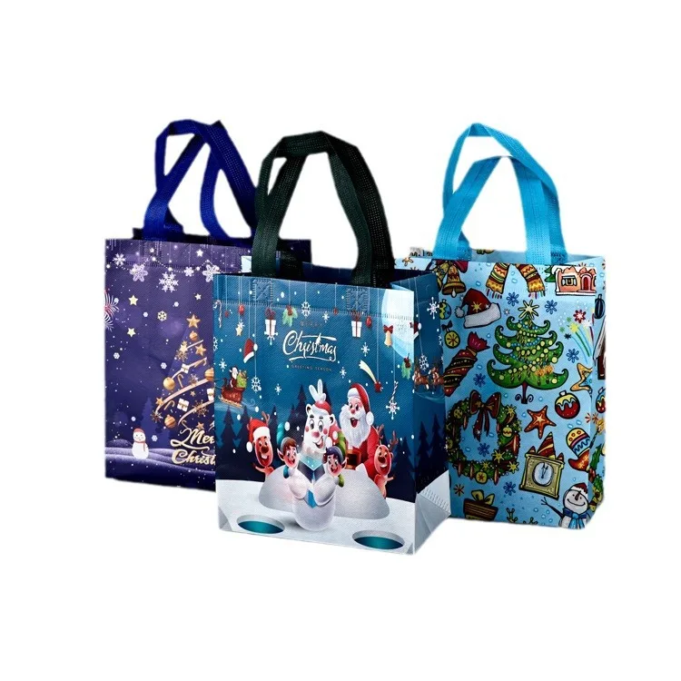 Christmas Gift Bags – Reusable Tote Bags for Party Favors S964e3607d0b44cc6b93b1a3cc738bbeaM