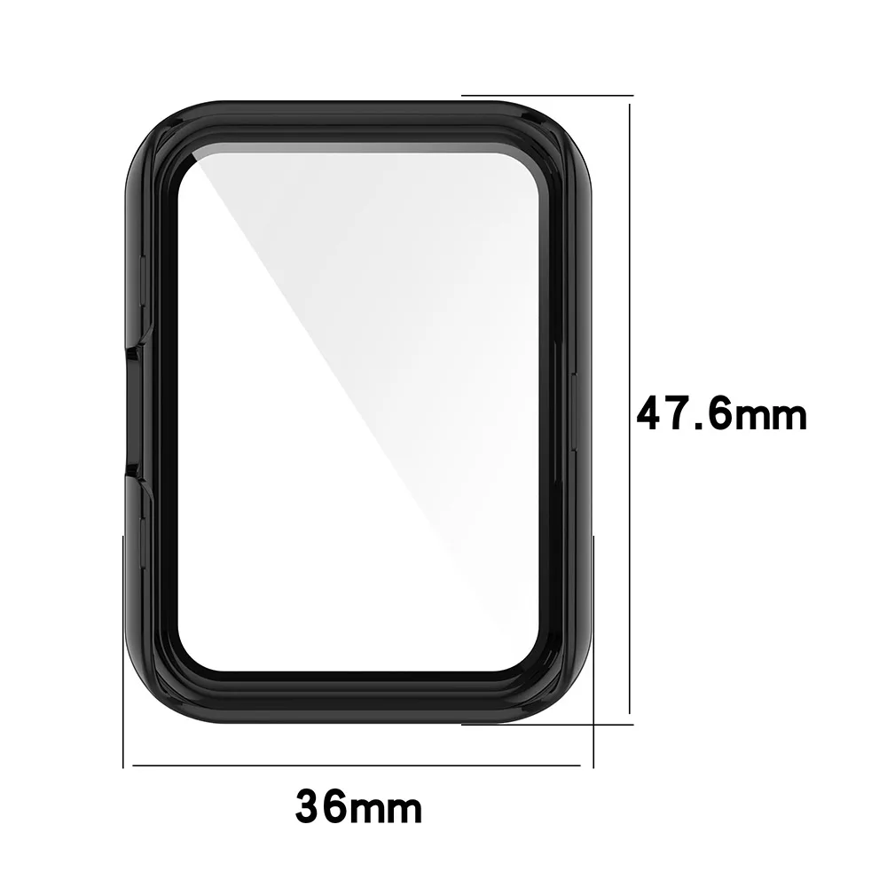 Durable Tempered Glass Protective Case for Huawei Watch Fit 2 – Full Screen Protector Shell Bumper