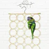 1pc Bird Climbing Net Parrot Swing Toys With Hooks Bird Supplies For Cockatoos Parakeets Lovebirds Pet Supplies (random Color) 2