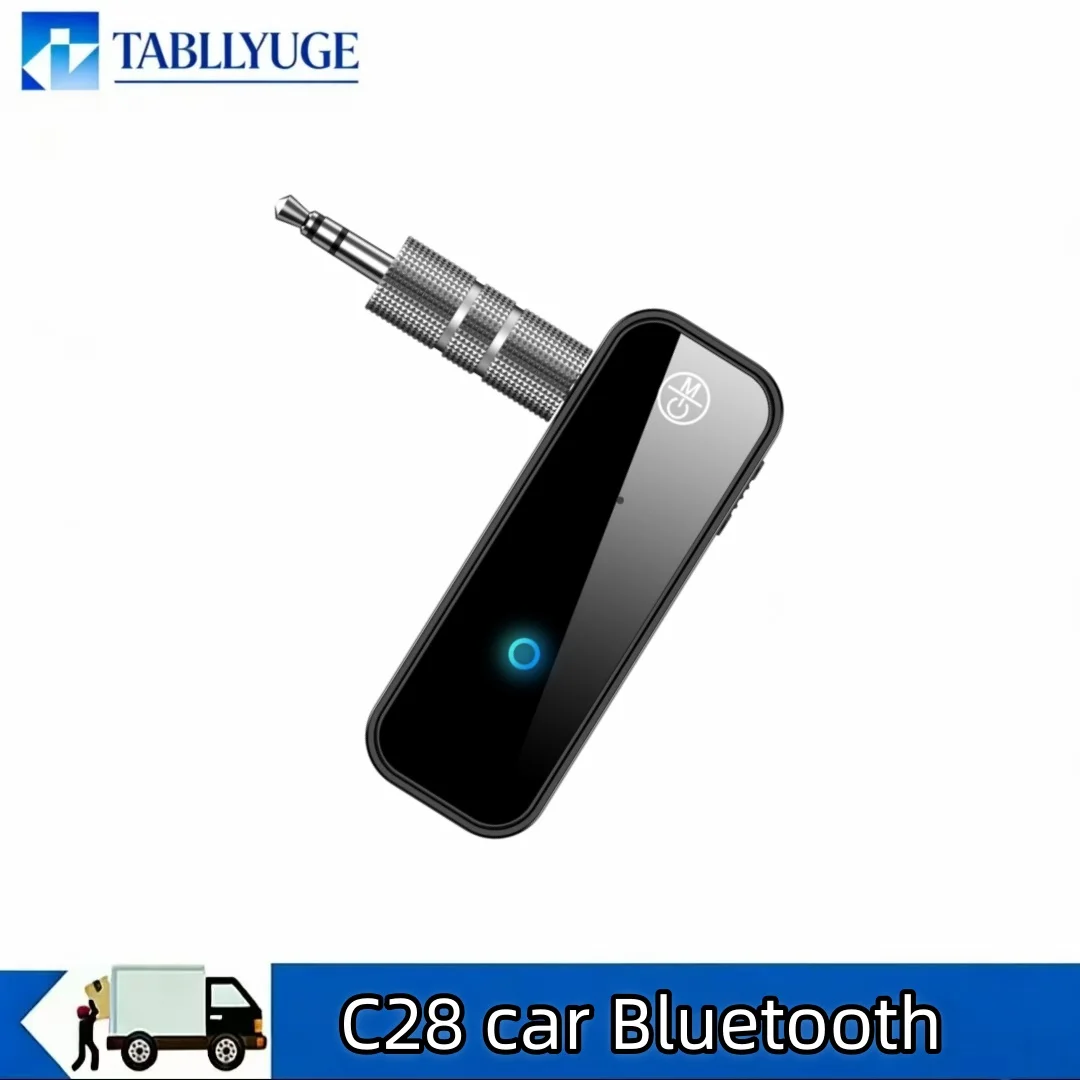 2-in-1 블루투스 5.0 송수신기 3.5mm AUX 오디오 어댑터 무선 차량용 음..
