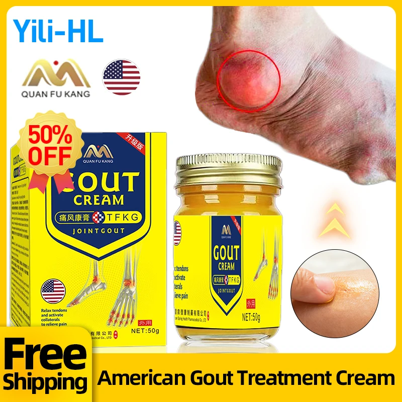 

Gout Arthritis Pain Treatment American Ointment Joint Relief Cream for Finger Toes Swelling Uric Acid Medicine Bunion Corrector