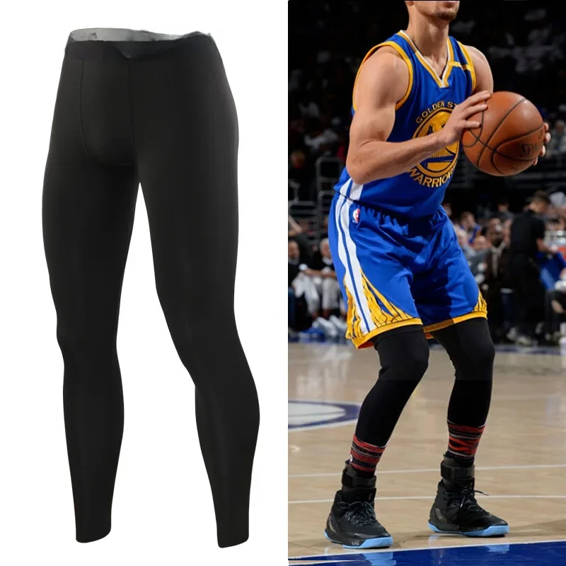 thumbnail image 1 of Mallas deportivas de baloncesto para hombre, pantalones de fitness, pantalones de entrenamiento para correr y fútbol, pantalones de compresión Pro, 1 of 5
