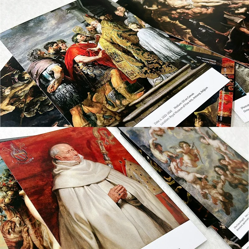 피터 폴 루벤스 아트 시리즈 엽서 세트 30장 - 유명한 유화 포트폴리오 카드 선물용 및 홈 데코레이션