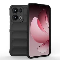 Enhanced Soft Silicone Shockproof Case with Camera Lens Protection for Reno13 (HKhd-Black)